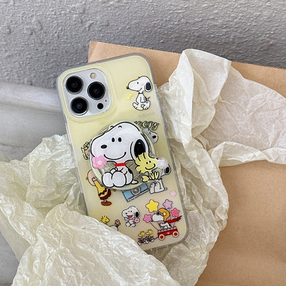 Cute magnetic 3D dog case