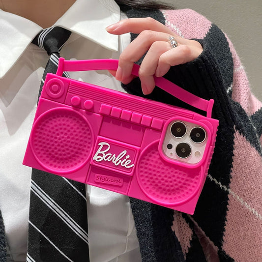 Y2K Pink Radio Silicone Case