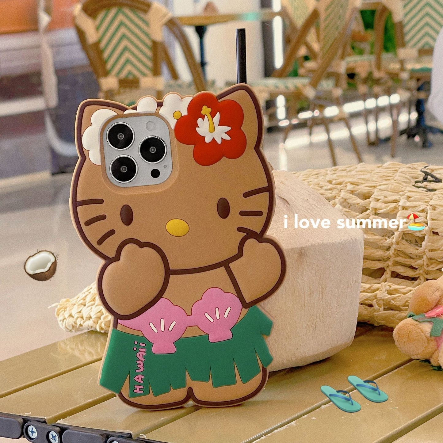 Summer Cute Cat Silicone Case