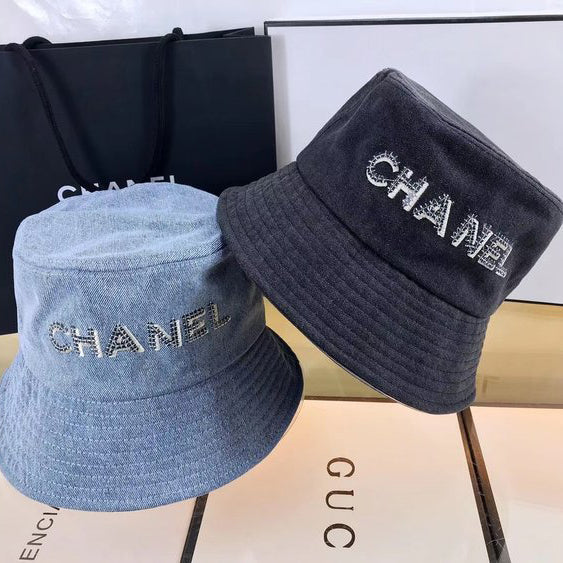 Diamond Logo Denim Bucket Hat