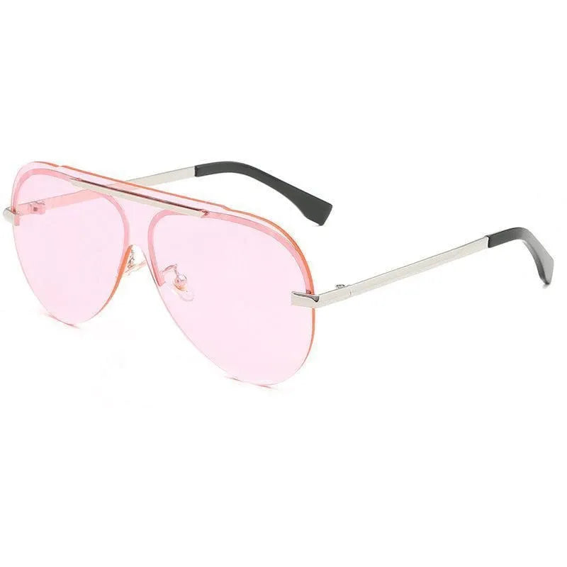 4 Colors Watermark Conjoined Frameless Lens Sunglasses