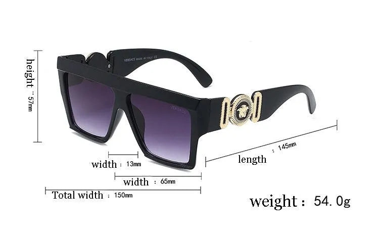 New Unisex Fashion Large Frame Sunglasses