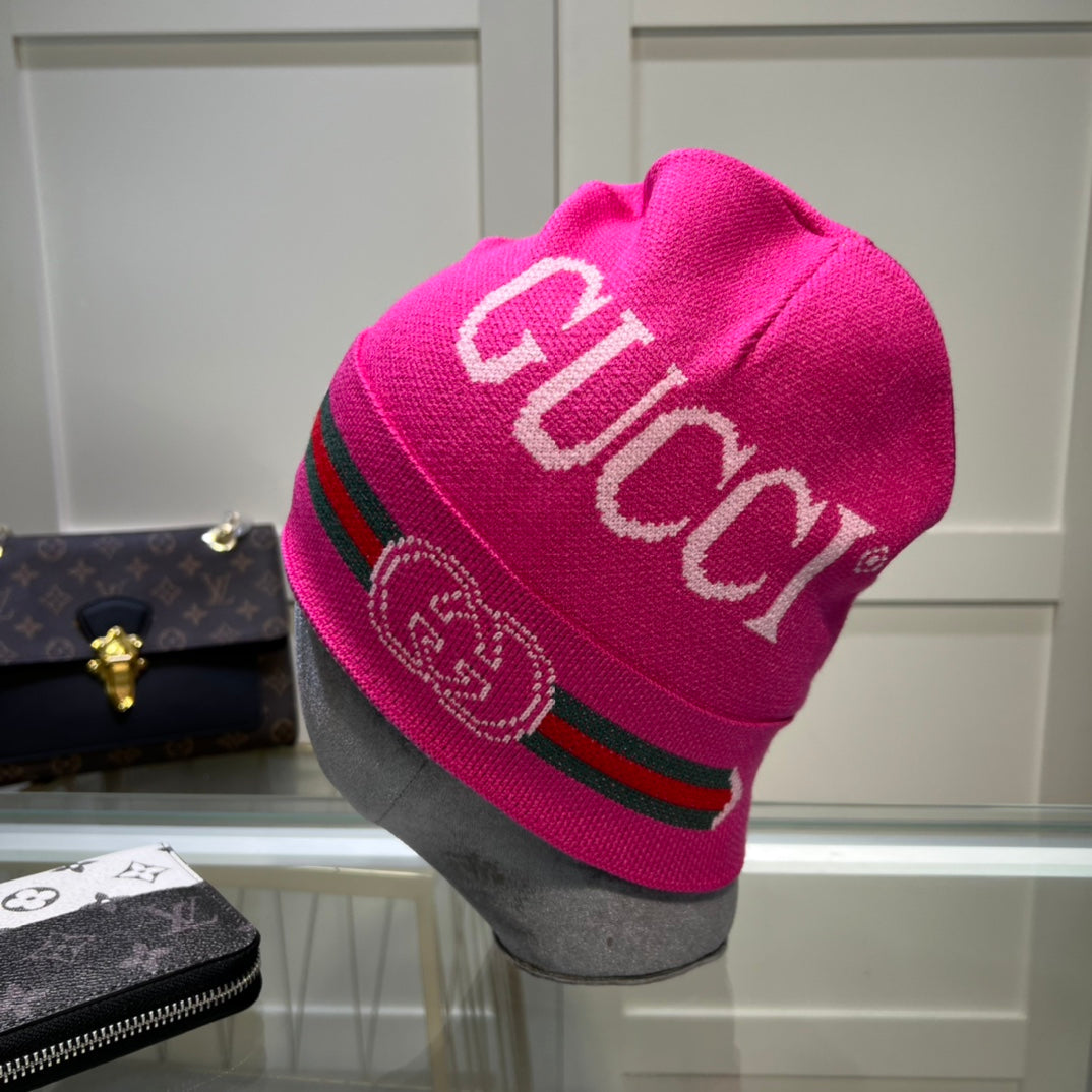 5 Colors Letter Jacquard Knit Cap