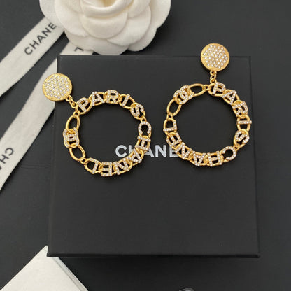 Engraved Hoop Earrings