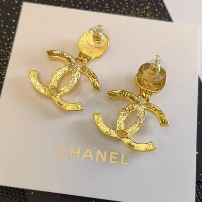 Luxury Gold Plated Pearl Earrings