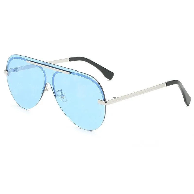 4 Colors Watermark Conjoined Frameless Lens Sunglasses