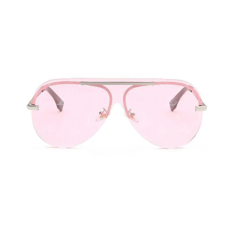 4 Colors Watermark Conjoined Frameless Lens Sunglasses