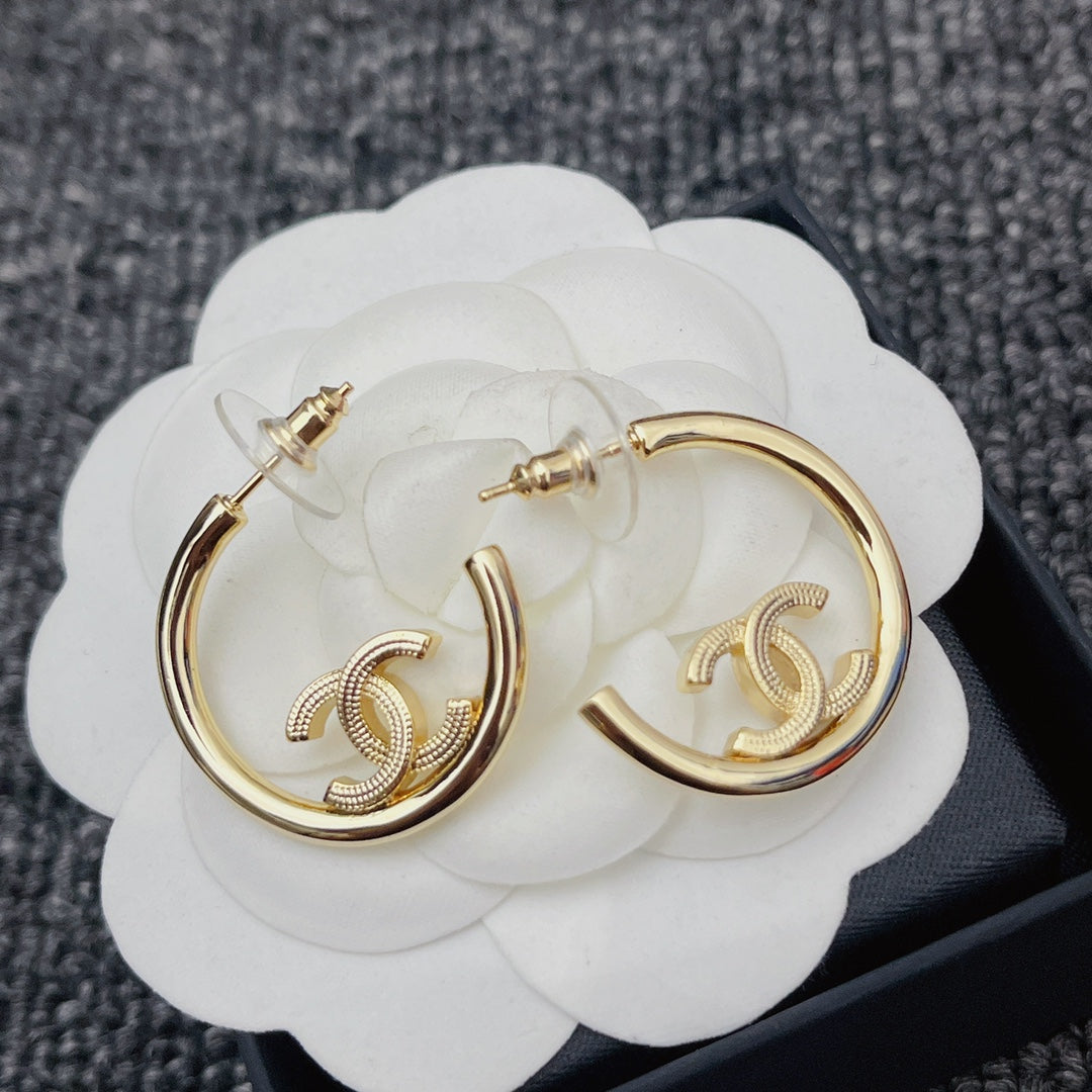 Premium Gold Half Hoop Earrings