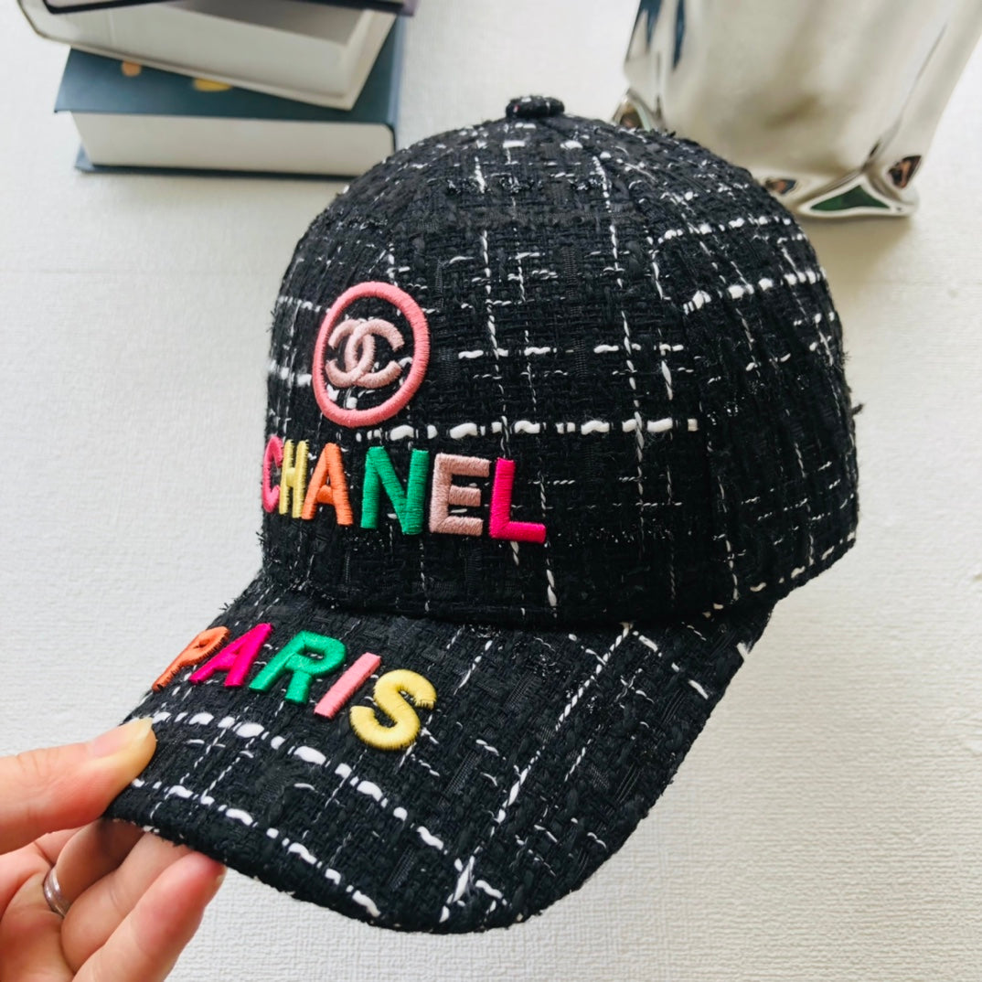 Colorful Letter Embroidery Ladies Baseball Cap