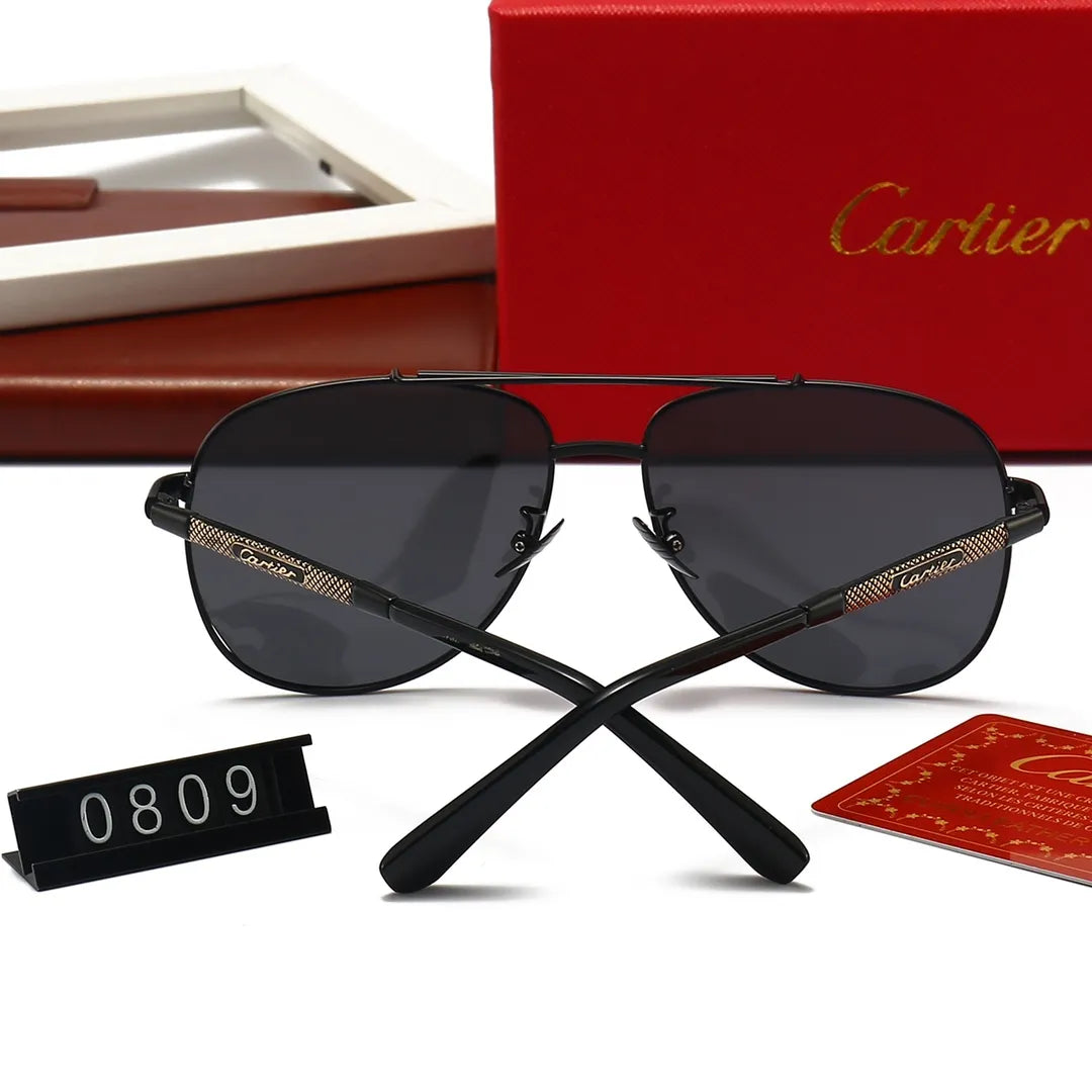 Neutral Polarized Double Bridge Sunglasses