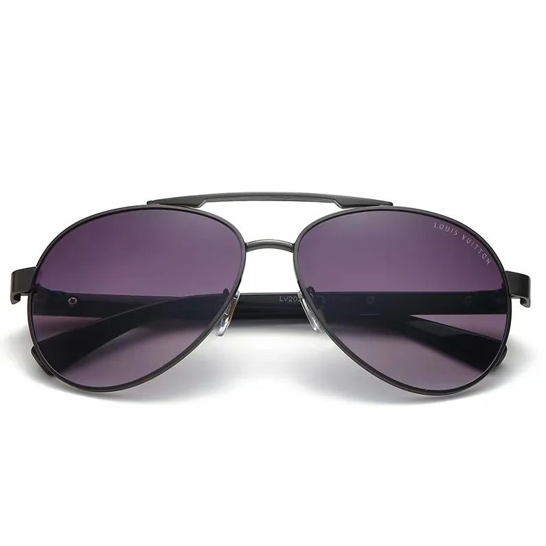 Unisex Double Bridge Aviator Sunglasses