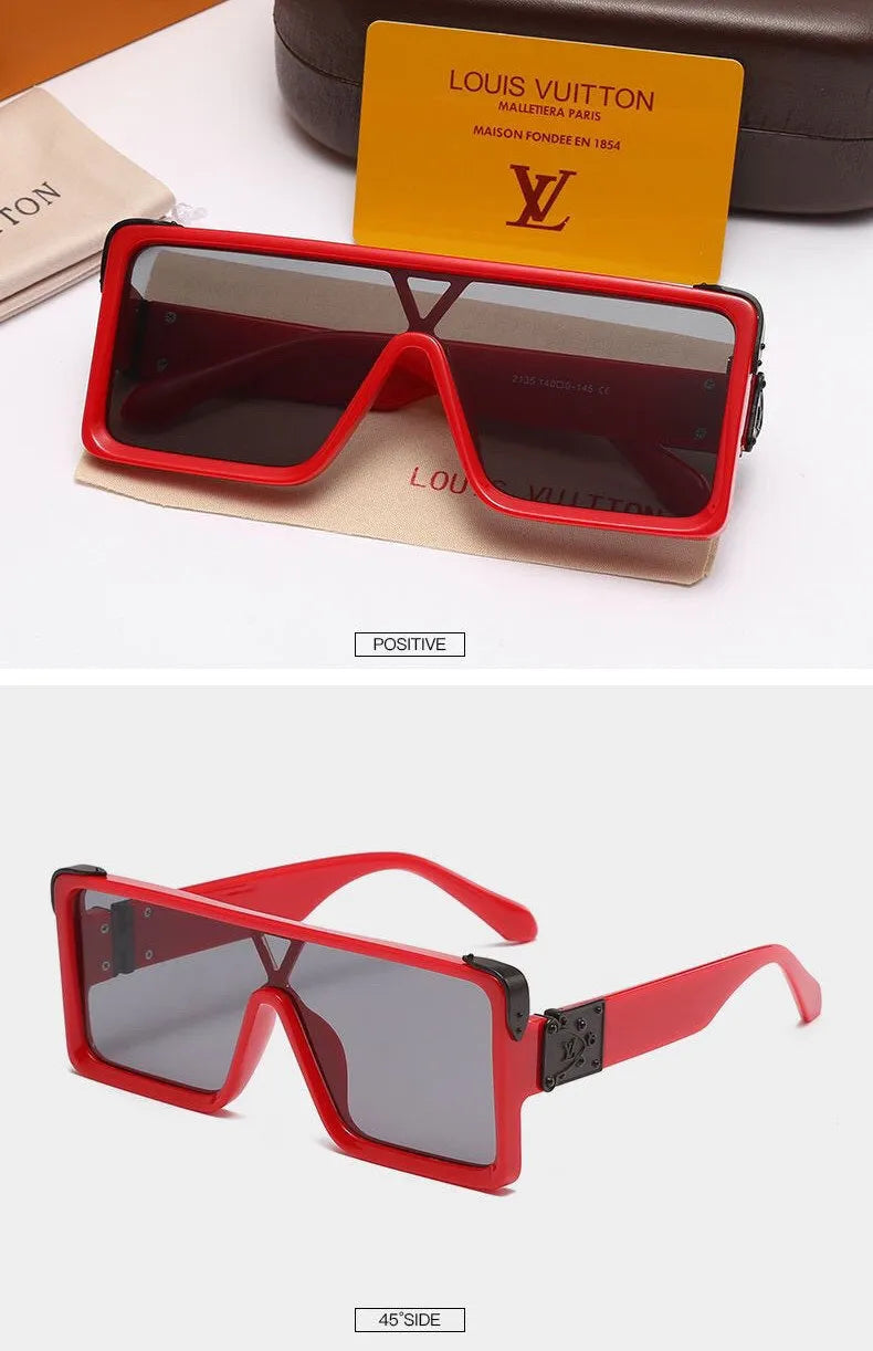 Unisex One Piece Square Sunglasses