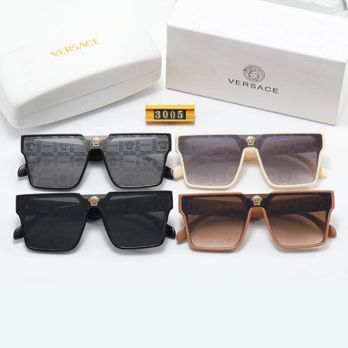 Retro Printed Fashion Squre Sunglasses