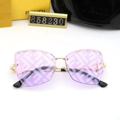 Watermark Conjoined Lens Sunglasses