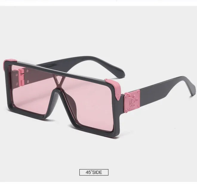 Unisex One Piece Square Sunglasses