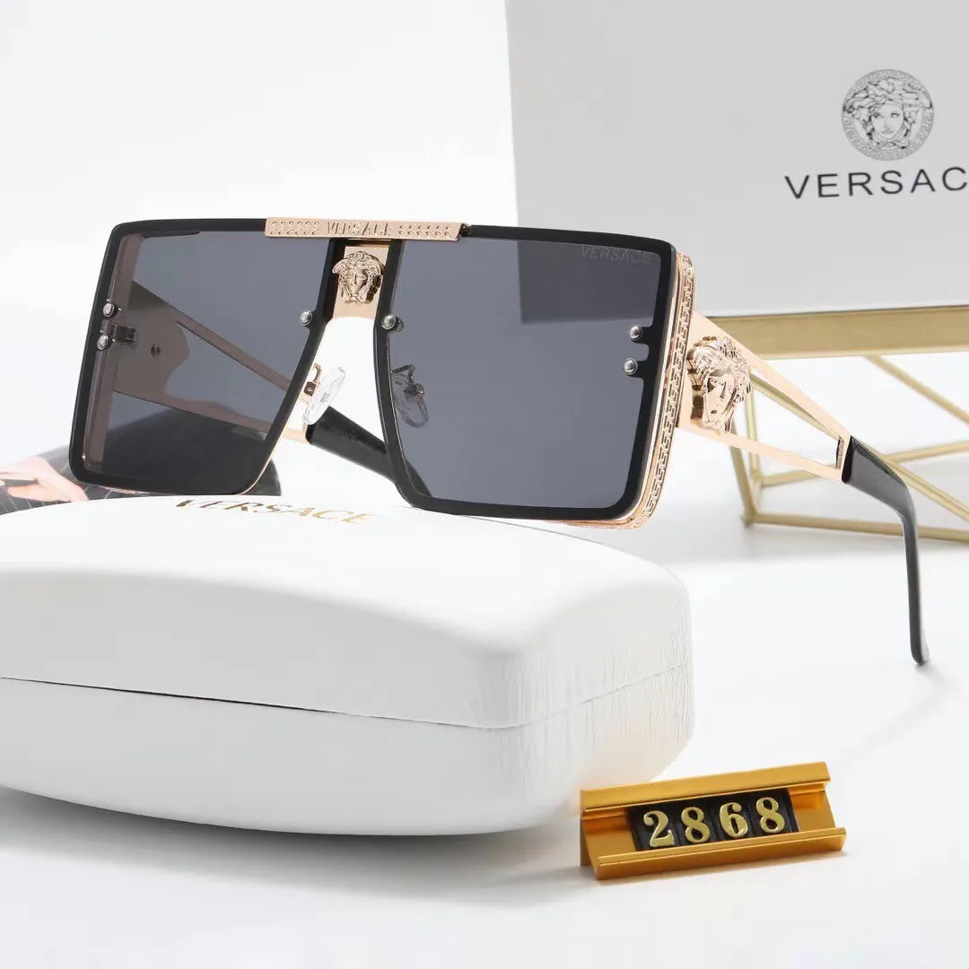 Oversized Metal Square HD Sunglasses