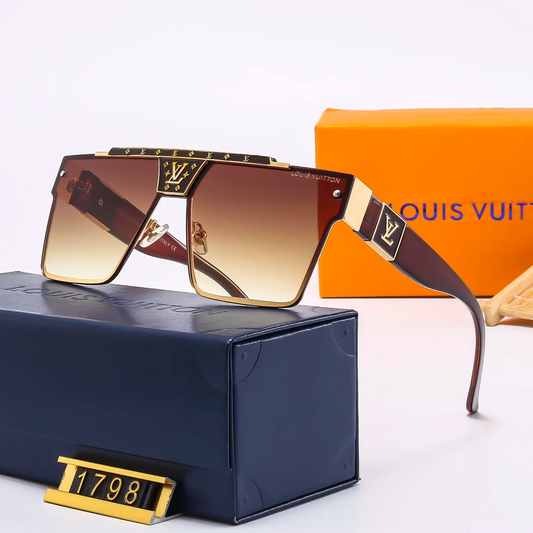 Retro large frame sunglasses