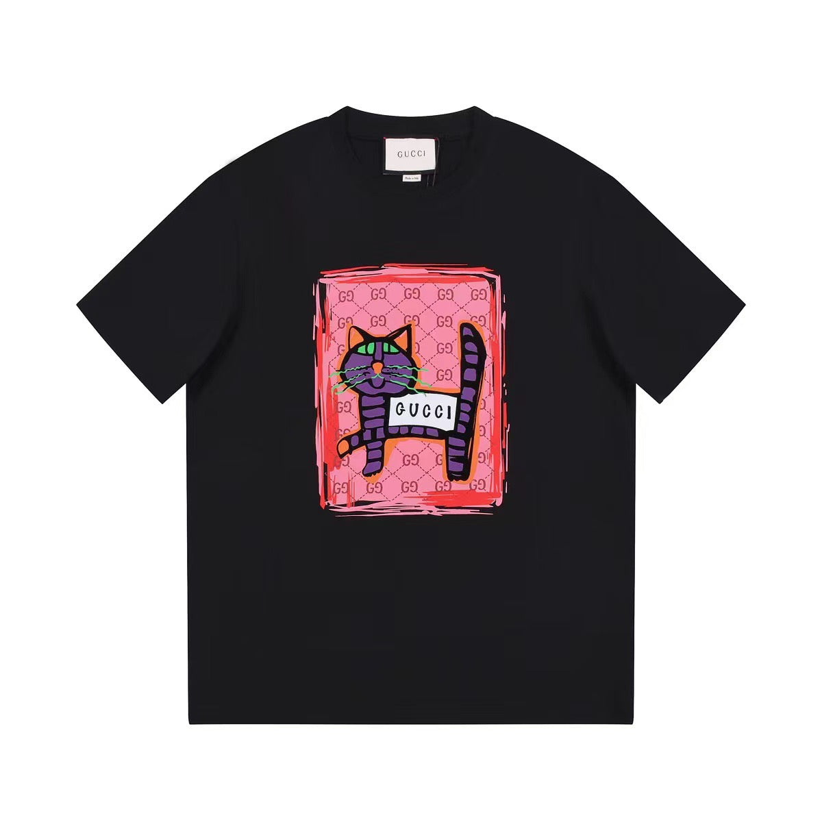 Cat Print T-Shirt