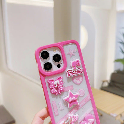 Pink 3D Bow Star Case