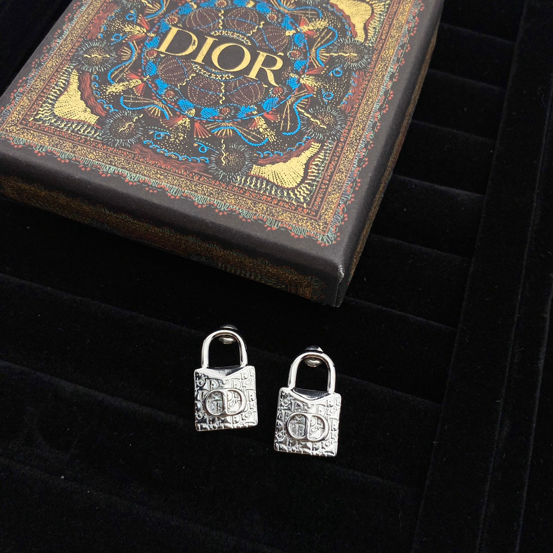 CD Lock Earrings