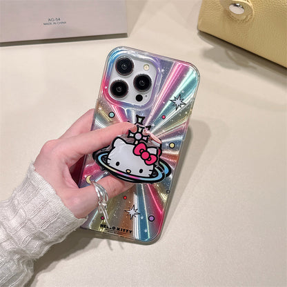 Cute Laser Cartoon Stand Case