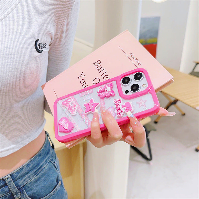 Pink 3D Bow Star Case