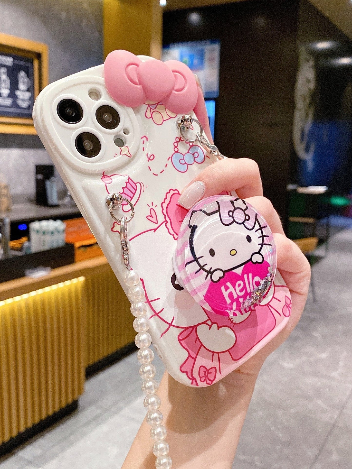 Pink Cartoon Holder Case