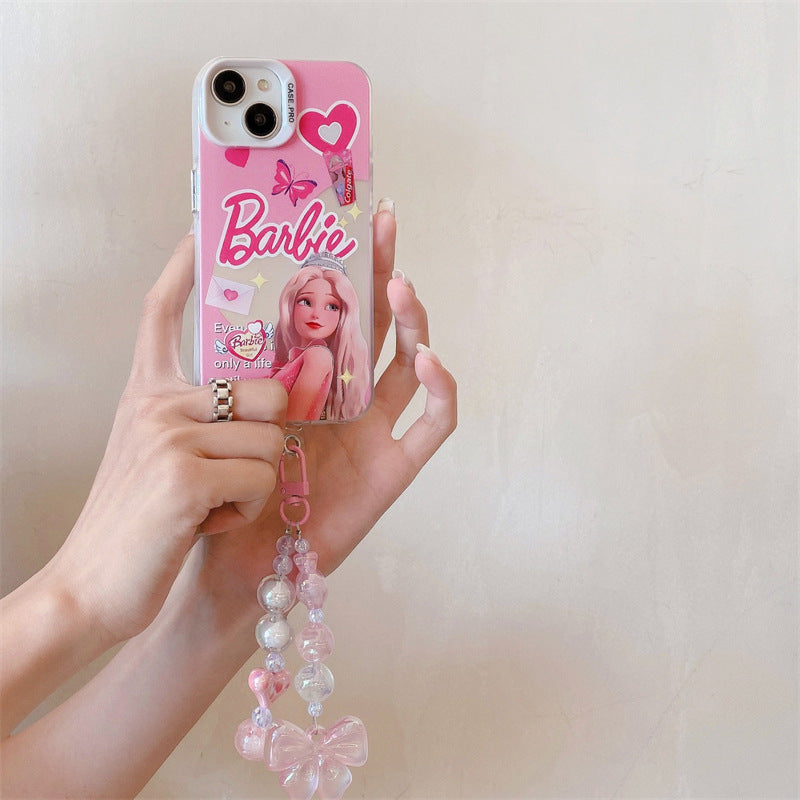 Cute Princess Bead Curtain Pendant Case