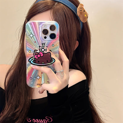 Cute Laser Cartoon Stand Case