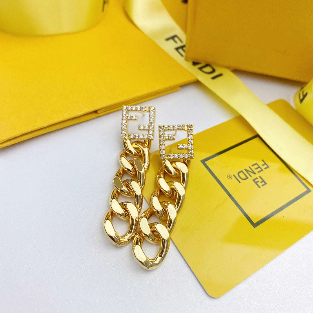 Chain Gold Earrings