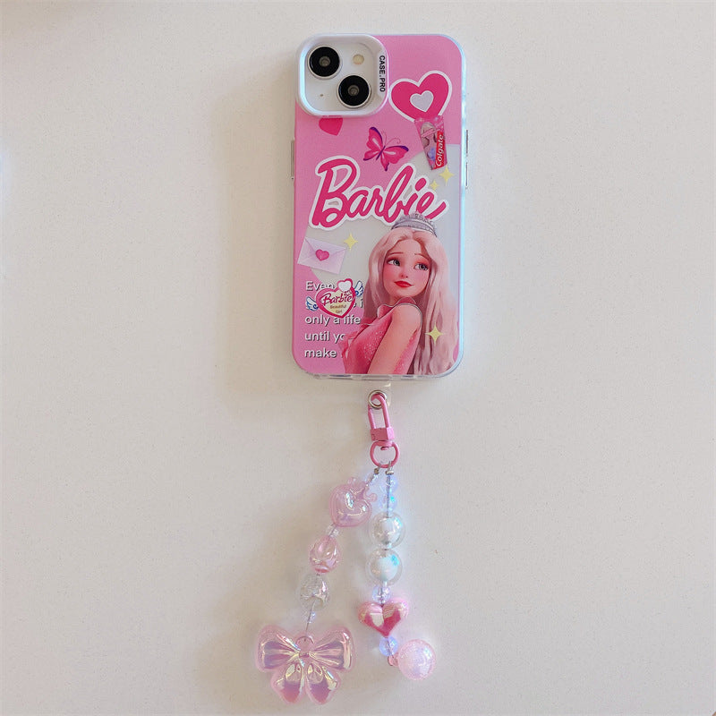 Cute Princess Bead Curtain Pendant Case