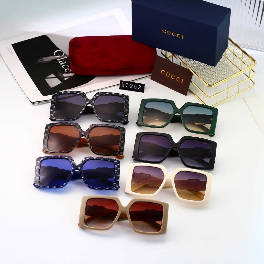 Classic Square-Shaped Letters Sunglasses