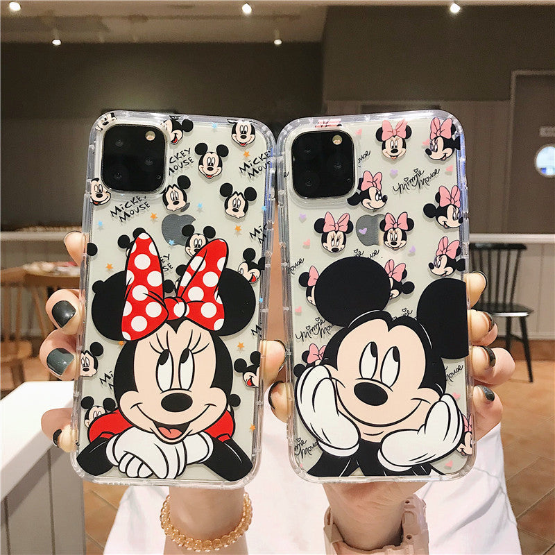 Cute cartoon transparent silicone case