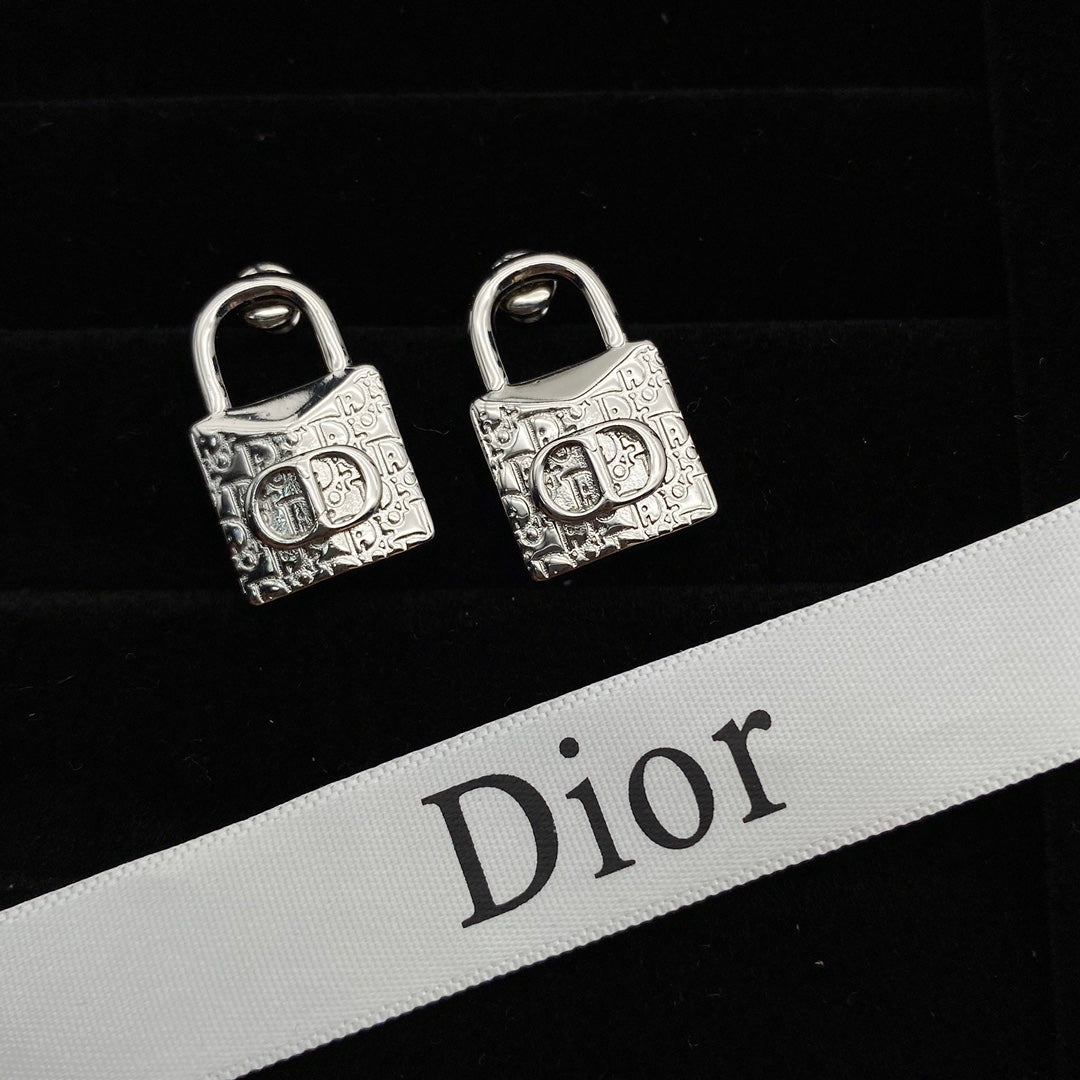 CD Lock Earrings