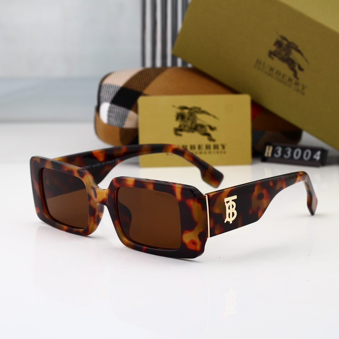 Retro Plaid Square Sunglasses