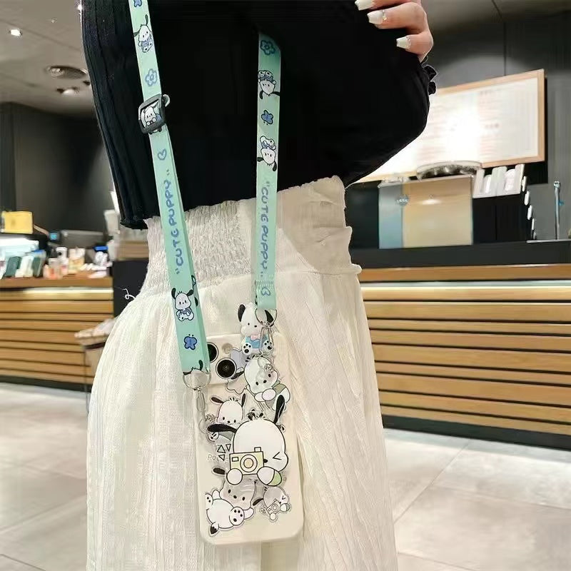 Cute Puppy Crossbody Holder Case