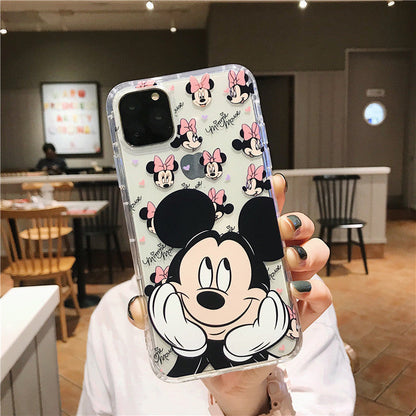 Cute cartoon transparent silicone case