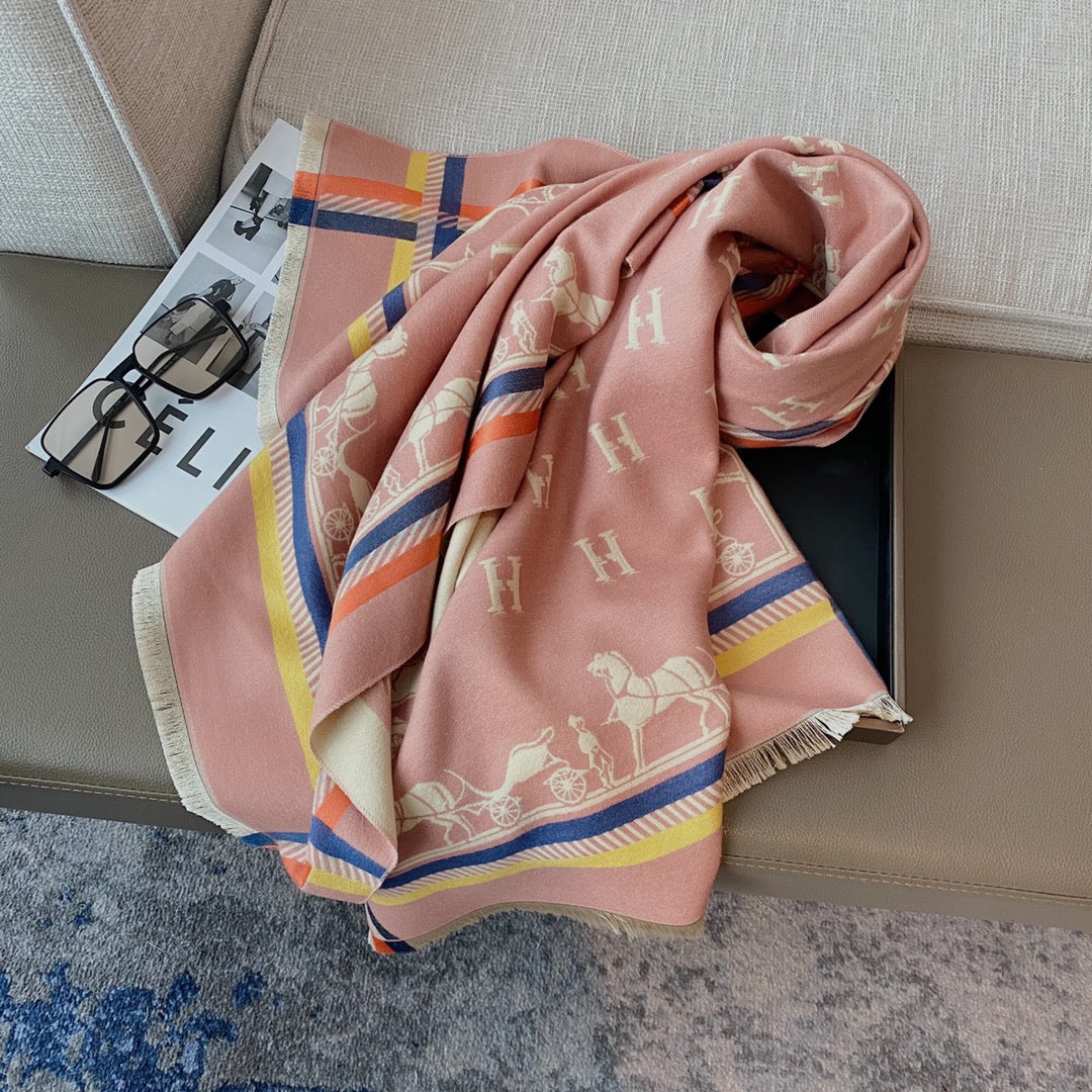 6-color classic cashmere scarf