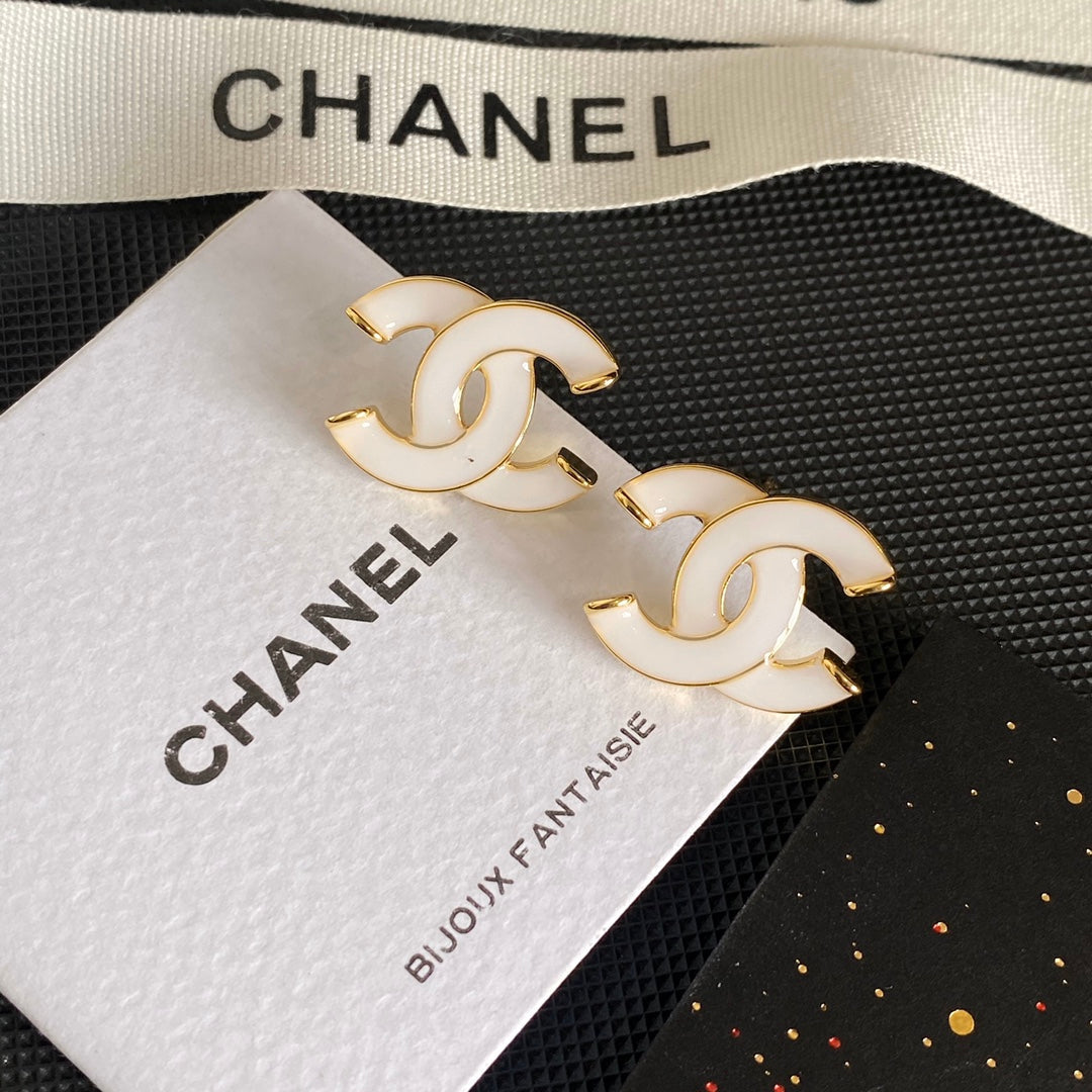 Stylish and Simple Logo Earrings