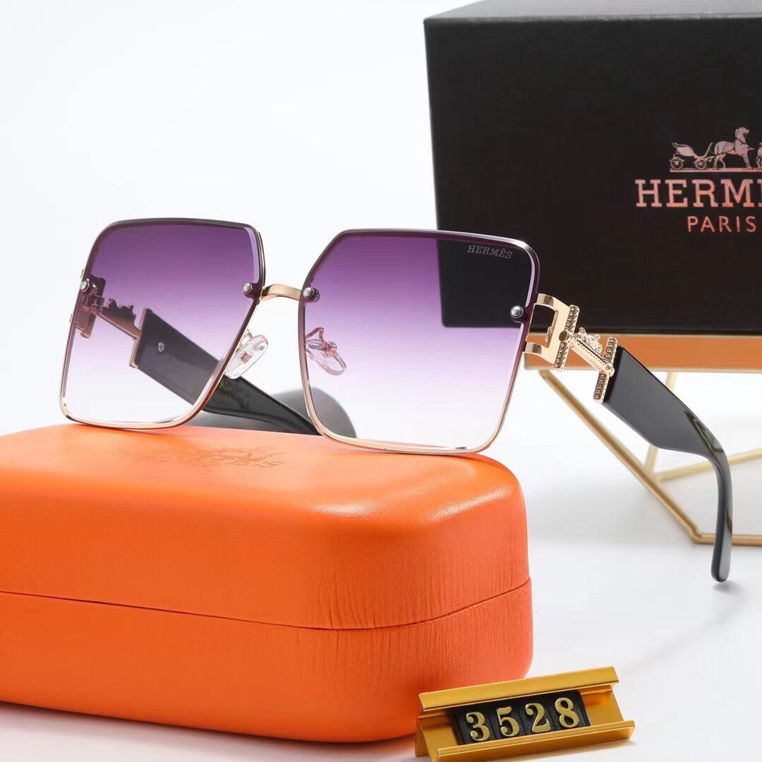 Fashion Metal H Carriage Sunglasses