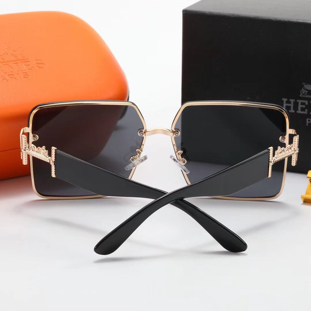 Fashion Metal H Carriage Sunglasses