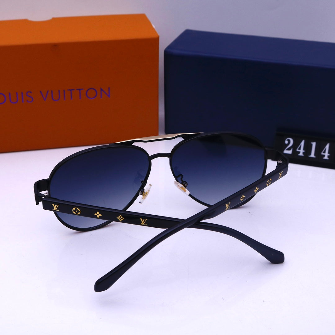 Double Bridge Embossed Frame Sunglasses