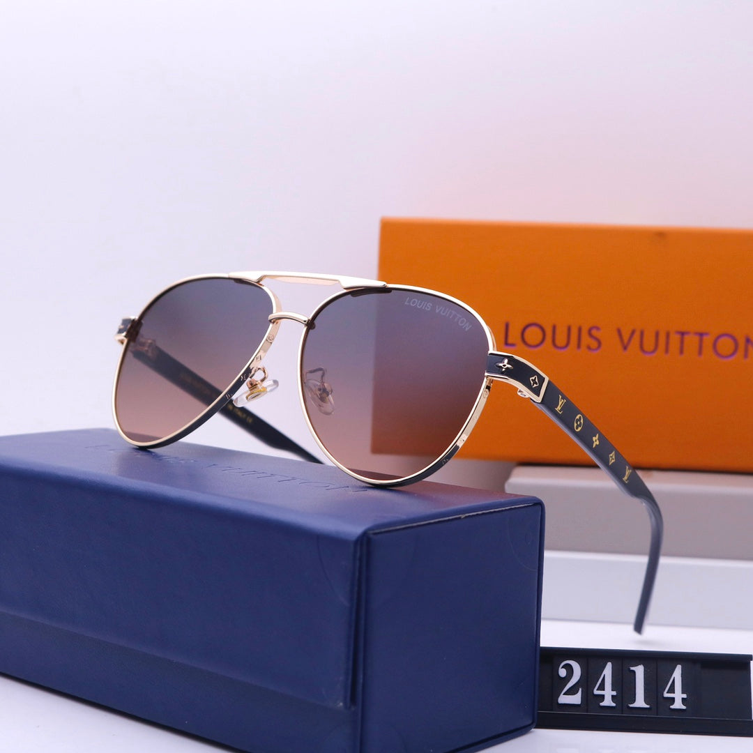 Double Bridge Embossed Frame Sunglasses