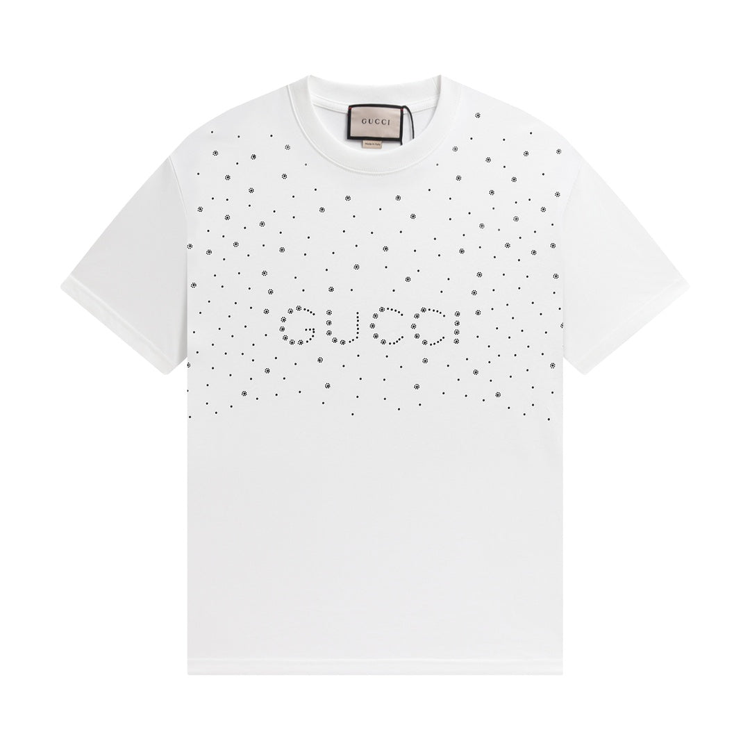 Luxury crystal sequin T-shirt