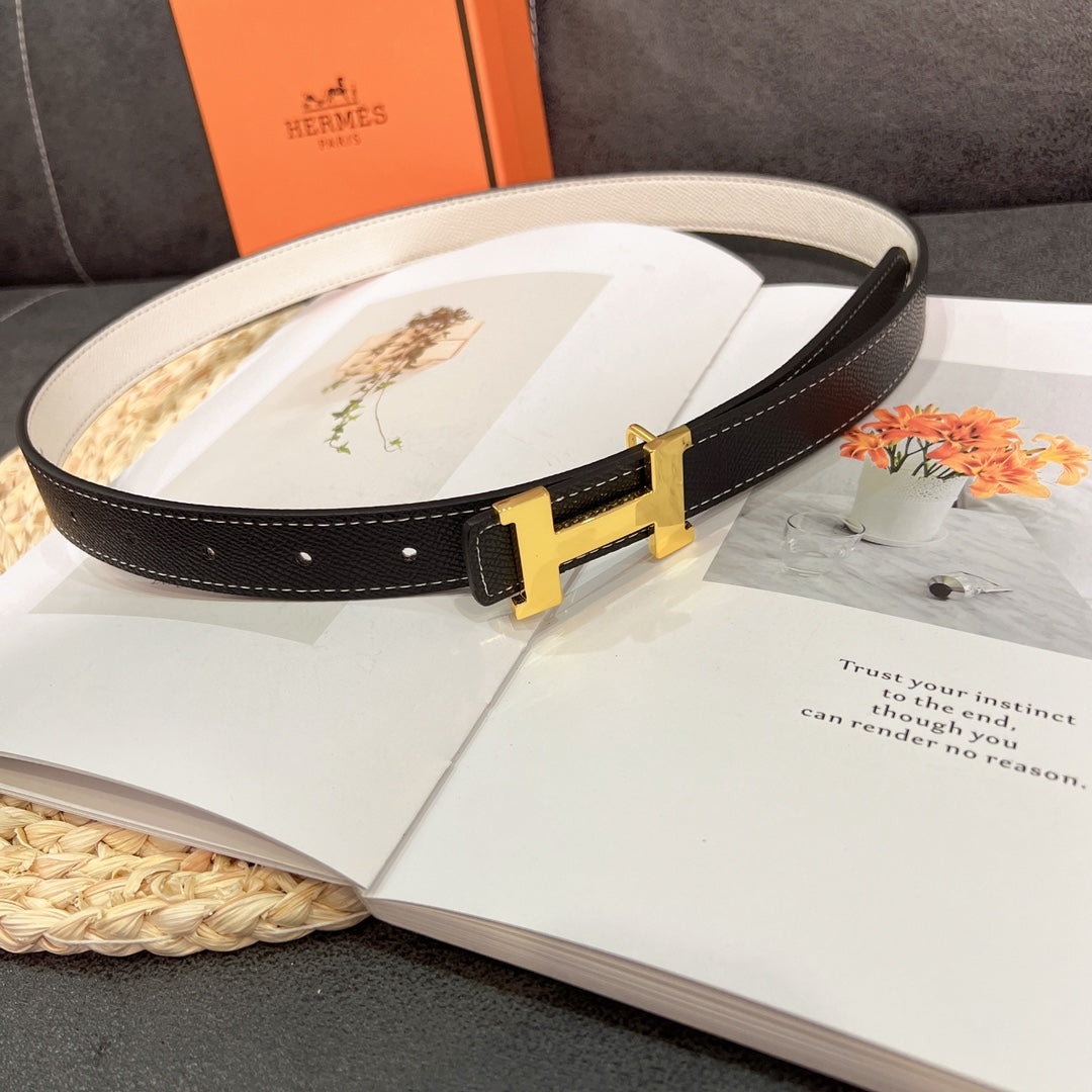 Double Sided Leather Women's Belt