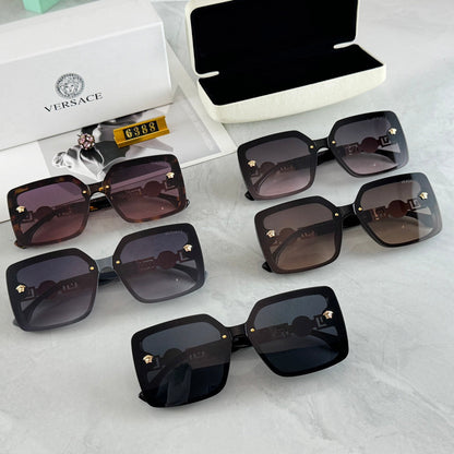 Unisex Retro Fashion Versatile Large Frame Sunglasses