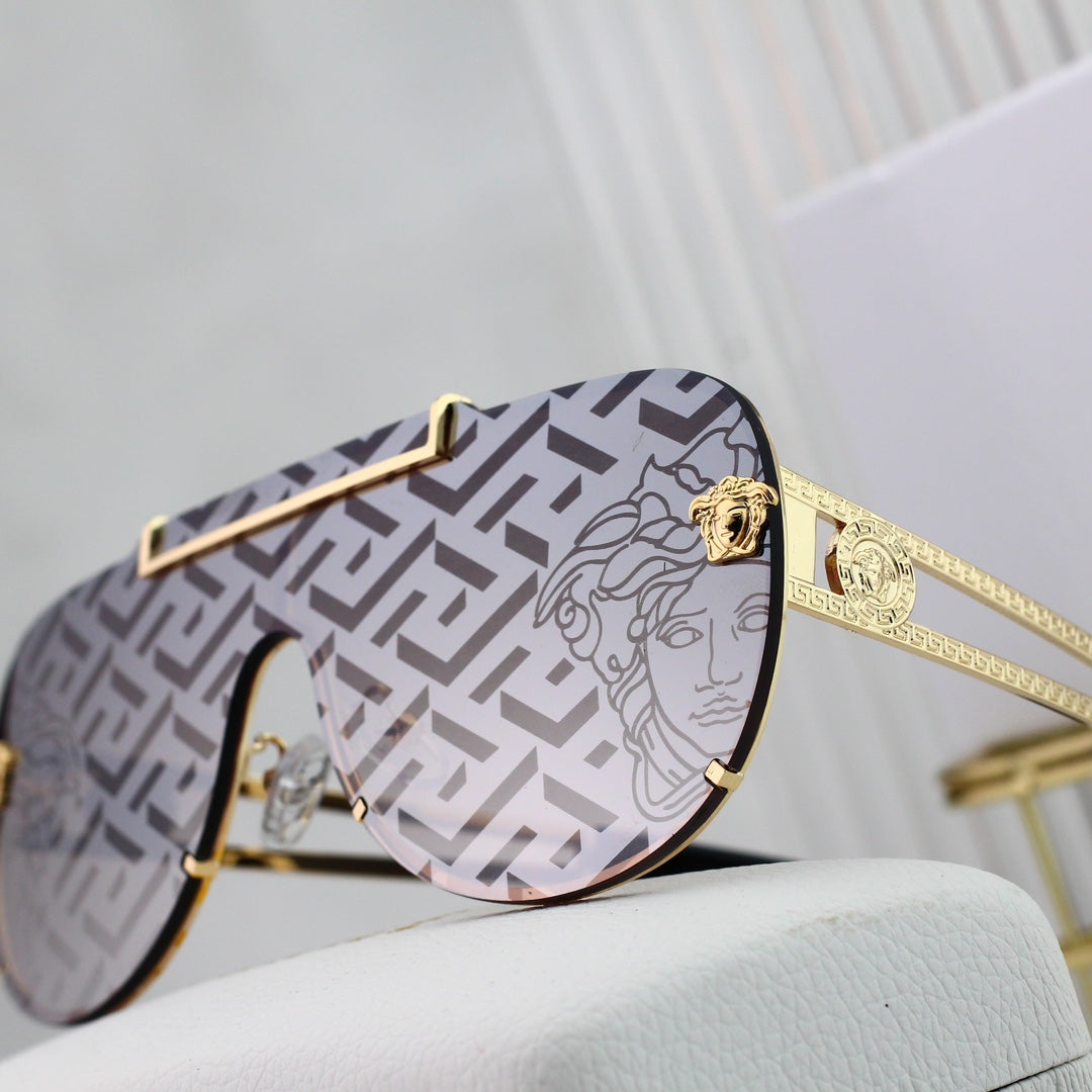 Retro Watermark Pattern Sunglasses