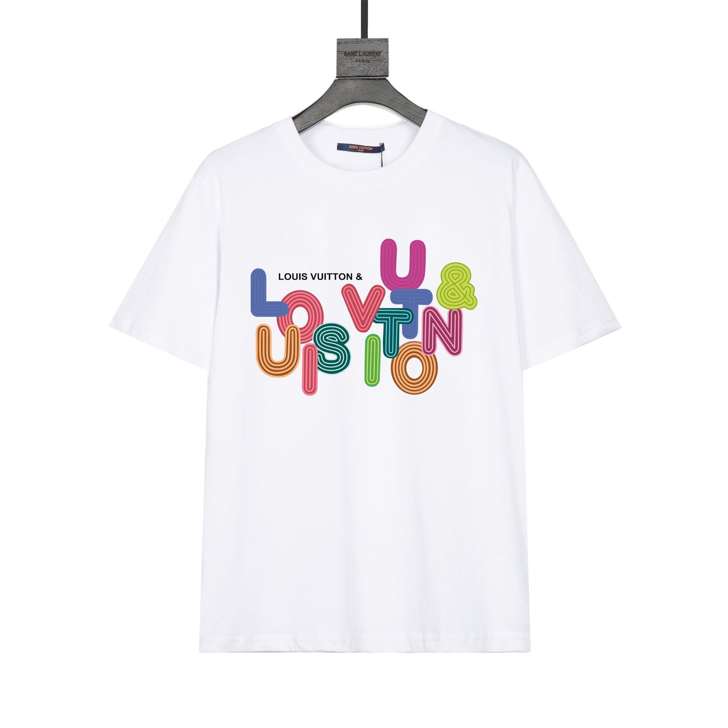 Colorful letter print T-shirt