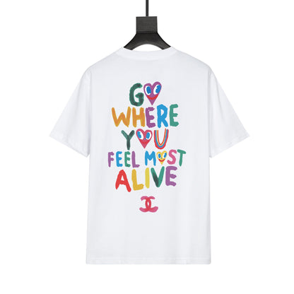 Cute rainbow print T-shirt