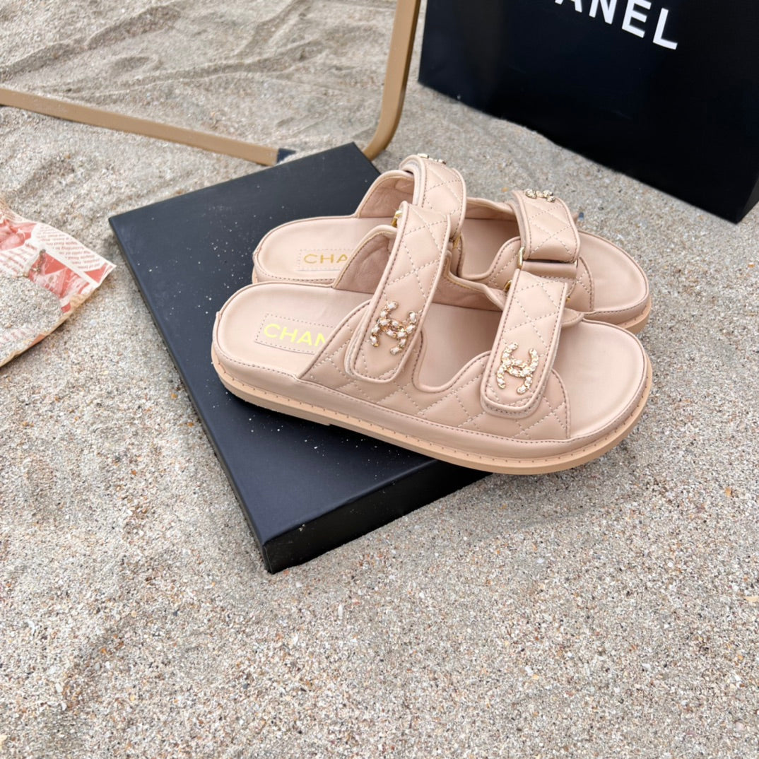 6 Colors Velcro Flat Sandals